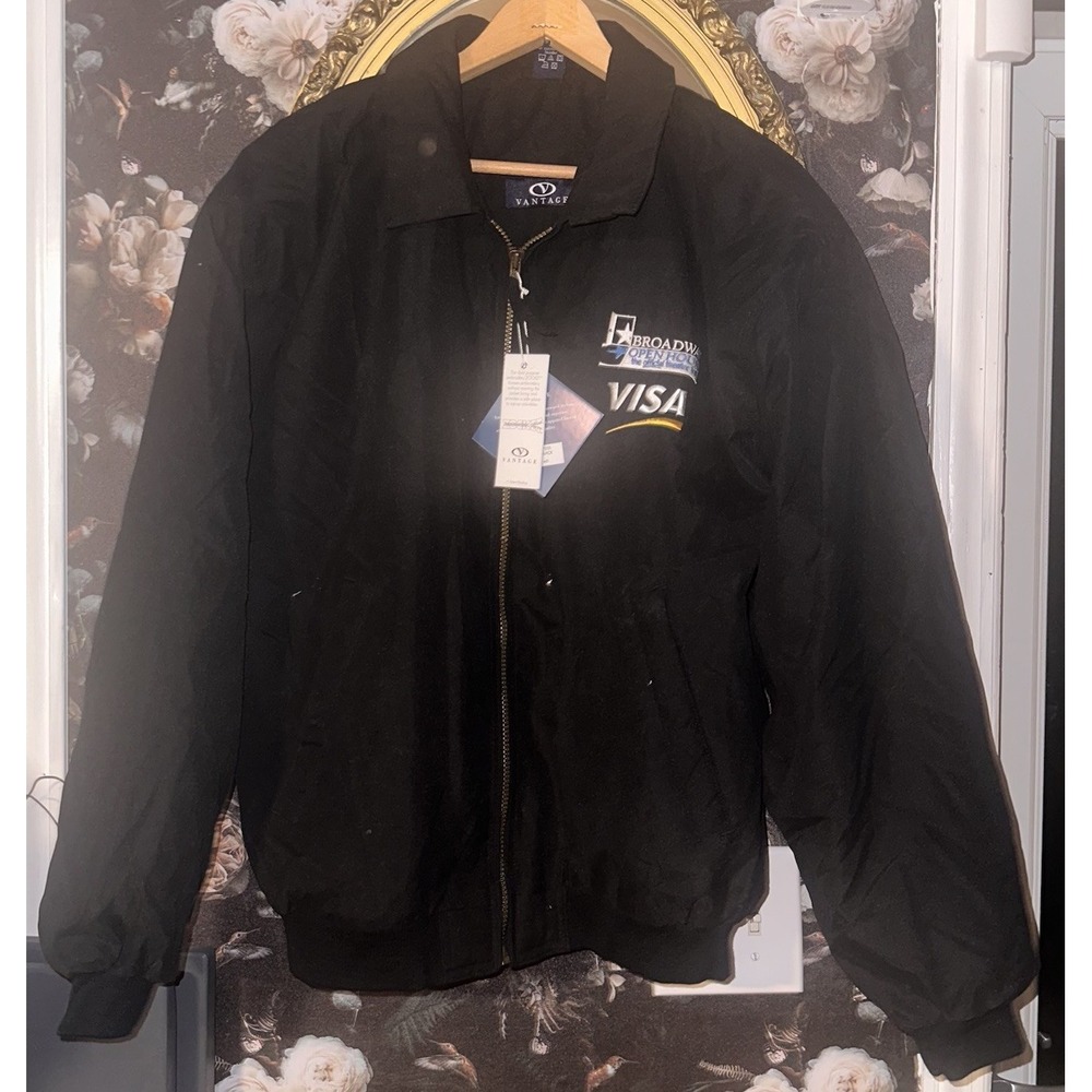 Vintage Visa Broadway Open House‎ Vantage ClubBomber Jacket Sz M Rare!